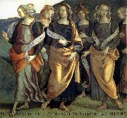 PERUGINO, Pietro Fresco in the Palazzo the prioris in Perugia, Italy oil painting artist